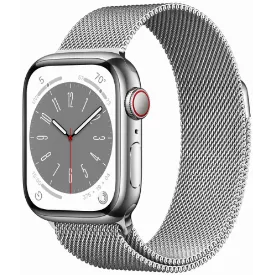 Умные часы Apple Watch Series 8 41 мм Silver Stainless Steel Case, Milanese Loop R